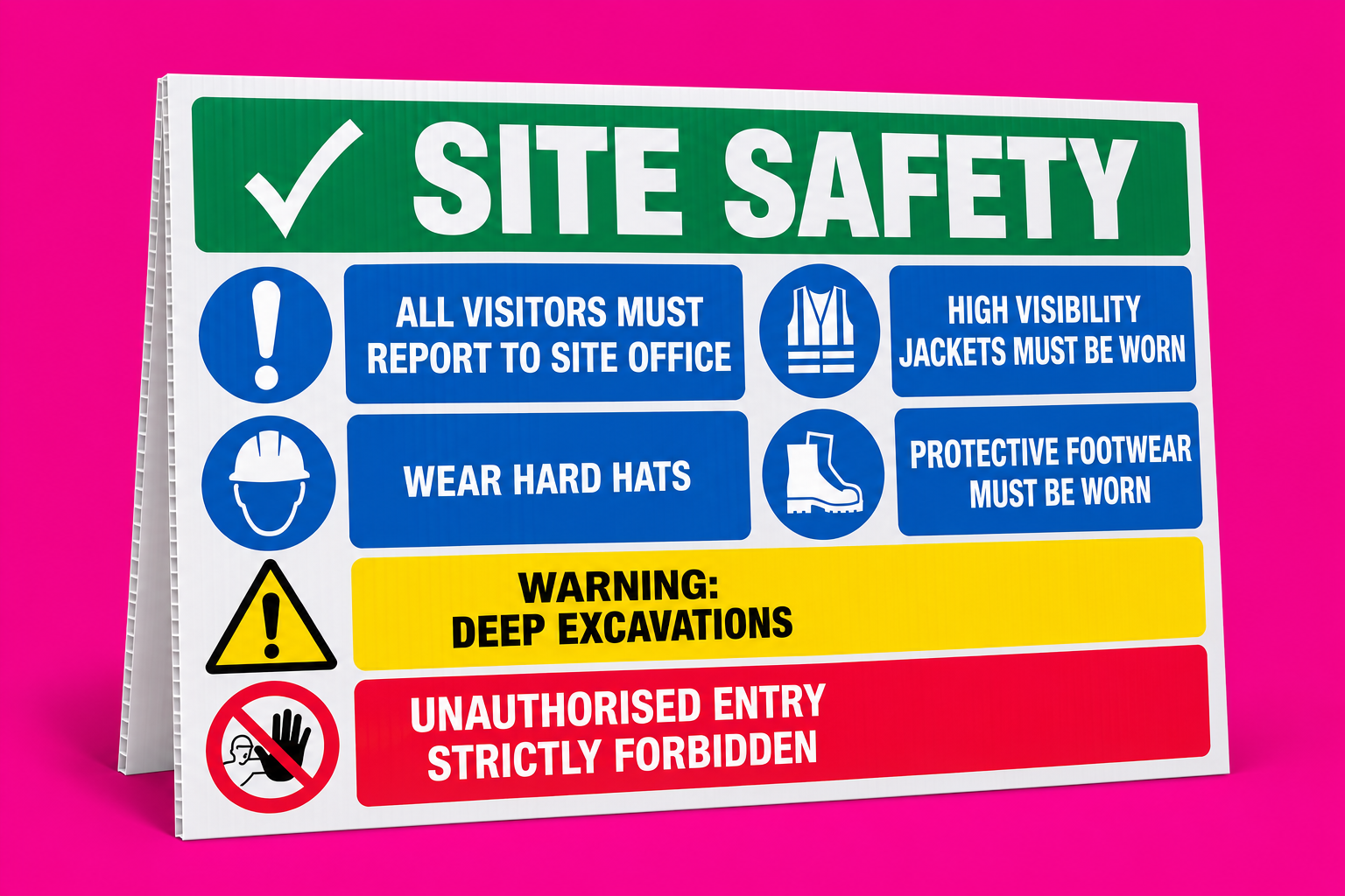 Richards Recycling Site Safety Signs